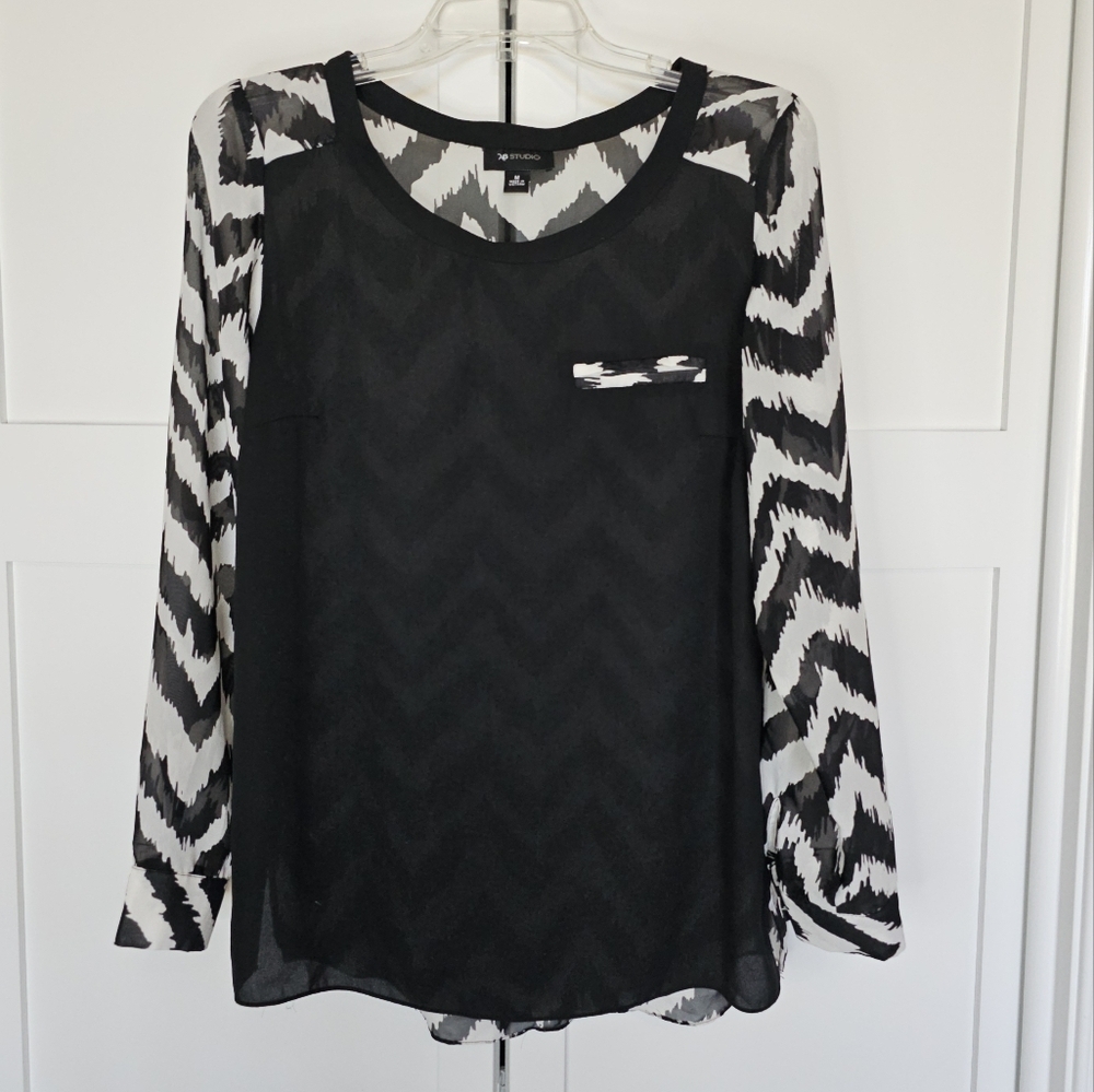 Sheer blouse Women's size M